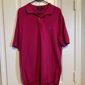 Ralph Lauren Men's Polo Shirt in Rich Pink